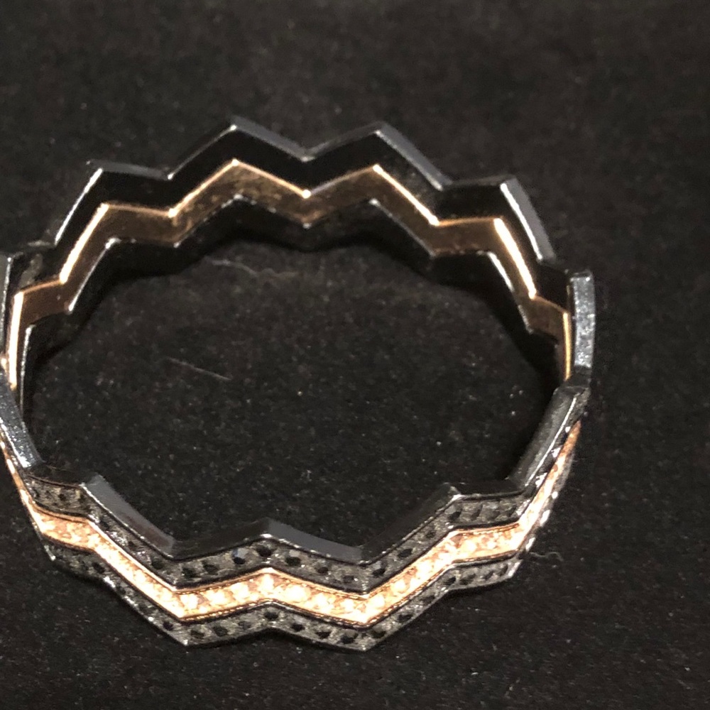 NWT Black and Gold 3-pc Bangle set - Picture 3 of 12